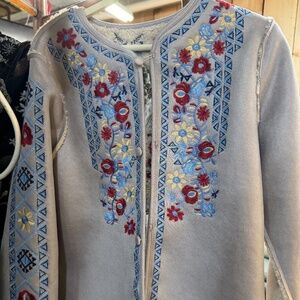 Johnny Was Faux Suede Jacket Size Small